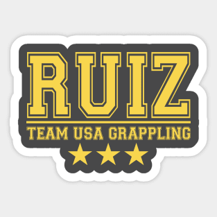 Ruiz Team USA Grappling Sticker